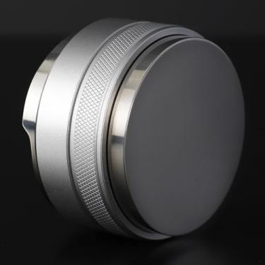 Imagem de Coosigar Distribuidor e adulterador de café de 58 mm, nivelador de café de cabeça dupla serve para Gaggia E61 58 mm Portafilter, adulterador de mão expresso profissional (prata)