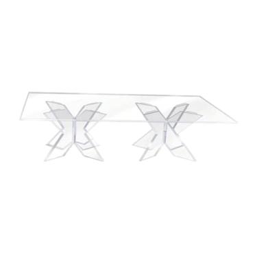 Imagem de ＫＬＫＣＭＳ ACRYLIC Cupcake Display Stand Stand Stand Clear Clear Falk Assembly Assert Holder Decor de mesa de mesa para celebração de aniversário, 40x25cm