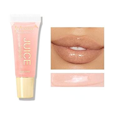 Imagem de Interookie Shuiguang Dudu Lip Hidratante Lábios Mel Textura Hidratante Antiaderente Mangueira Iluminadora Lip Color Gloss (04#)
