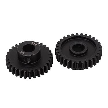Imagem de Engrenagem do Pinhão do Motor, Baixa Rugosidade Anti -passagem do Motor Conjunto 29T 30T Black Switch Resistente a Abrasão 1/7 RC Car