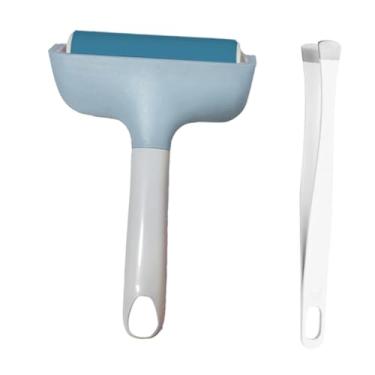 Imagem de oshhni Brayer Roller T-shirts Transferência de calor Roller Diy Pintura de óleo Ferramenta de tinta Aplicação de impressão Rolo de arte portátil, Azul