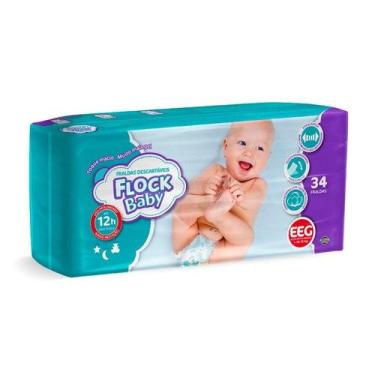 Imagem de Fralda Flock Baby Mega Xxg 34 unidades