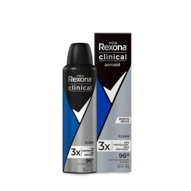 Imagem de Desodorante Aerosol Rexona Men Clinical Clean 150ml, 1, 150ml