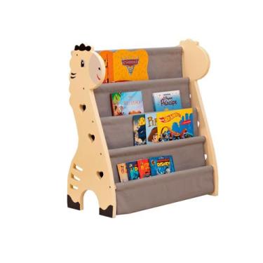 Imagem de Rack Para Livros Infantil, Bookshelf Montessoriano Girafa - Curumim Ki