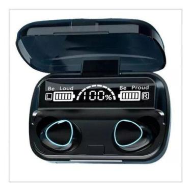 Imagem de Fone De Ouvido M10 V5.3 Cor Preto Luz Azul-marinho - TWS