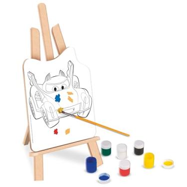 Imagem de Nig Brinquedos Kit de Pintura Infantil com Cavalete Batwheels