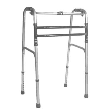 Imagem de Andador Idoso Dobrável Até 130kg Com 3 Barras Fixas De Apoio