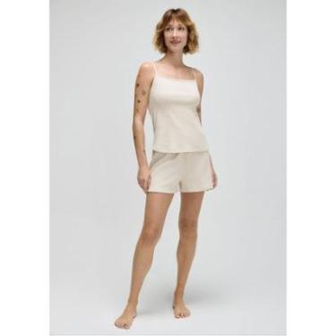 Imagem de Pijama Curto Hering Em Ribana Com Linho Feminino-Feminino