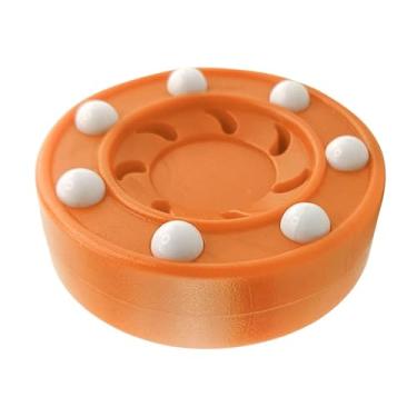 Imagem de Dynwave Puck de hóquei, bola de treinamento de piso, rolo de gelo de rua multifuncional, bola plana para jogo, esportes ao ar livre, entusiastas, competição, Laranja