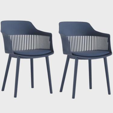 Imagem de Kit com 2 Cadeiras para Sala de Jantar Marcela Azul