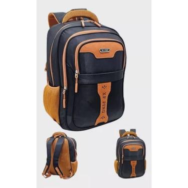 Imagem de Mochila Notebook Reforçada 3 Compartimentos Trabalho Faculdade