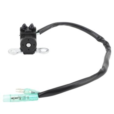 Imagem de Placa do pulsador de motor de barco Assy 6b4 85 00 Alto desempenho 2 bobina de pulsador de ponta para 9,9 15hp Construção de ferro plástico motor de 15hp