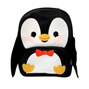 Imagem de Mochila Infantil Personagens Bichinhos Escolar Estampa:Pinguim - Genér