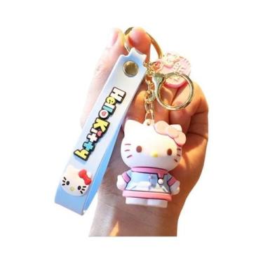 Imagem de Kawaii Hello Kitty Chaveiro Pingente Titular Sanrio Carro Chaveiro Sac