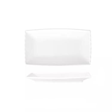 Imagem de Tigelas de macarrão, pratos de aperitivo, prato de jantar, prato de peixe longo cozido no vapor, prato especial de apresentação de comida chinesa para restaurante, prato retangular frio, prato de