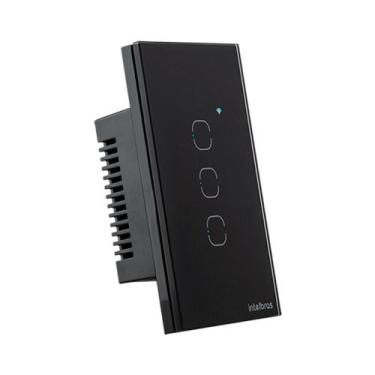 Imagem de Interrupt. Conector Inteligente Wifi TOUCH3 Preto Intelbras EWS1003BR