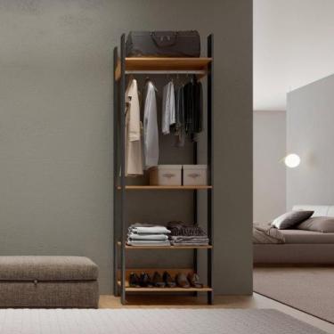 Imagem de Closet Para Roupas Com Cabideiro e Prateleiras em MDF 2,20m - Dalla Co