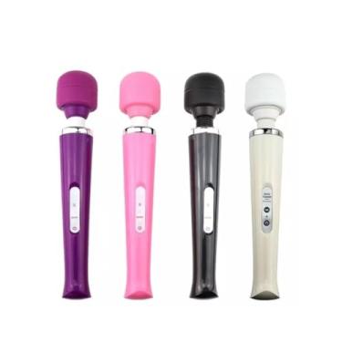 Imagem de Massageador Recarregavel Portátil com 10 Modos Pescoço Flexível Cabeça Macia Super Potente Velocidade Regulavel USB