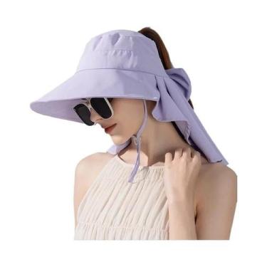 Imagem de Chapéu de Pescador com Aba Grande - Proteção Solar - Estilo Coreano, T