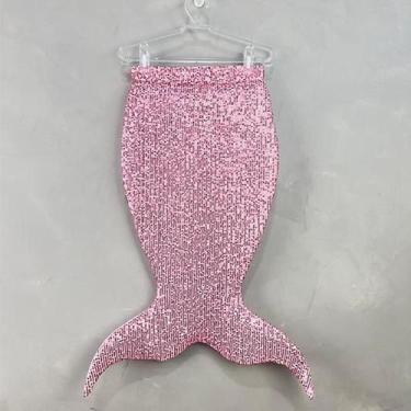 Imagem de Fantasia Infantil - Calda Sereia em paetês - Rosa - no-brand, 2A {12-2