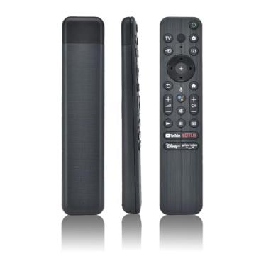 Imagem de JISOWA Controle remoto por voz para Smart TV Sony Bravia XR65A80CK KD85X80CK XR65A80K XR48A90K KD75X80K KD85X85K XR85X90K XR85X95K XR-65A80CK KD-85X80CK XR-65A80K XR-480CK Chaveiro A90K Substituição D