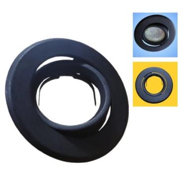 Imagem de SPOT DE EMBUTIR REDONDO PRETO COM DICROICA 4,8w - Decorshop, Branco qu