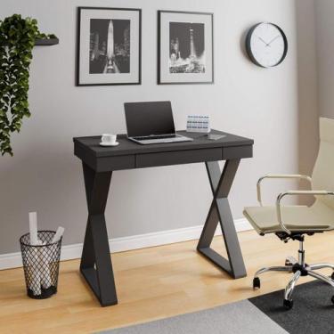 Imagem de Escrivaninha Mesa de Estudos Para Notebook Veneza II - Artany, Preto