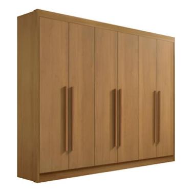 Imagem de Guarda Roupa Casal 6 Portas Athos Cinamomo Mdf Ddoro - D'Doro Móveis, 
