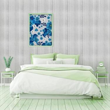 Imagem de Papel De Parede Infantil Madeira Cinza