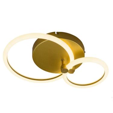 Imagem de Plafon Llum Space Orbital Double Led 26w 3000k Luz Amarela Bivolt 3000k Luz Quente