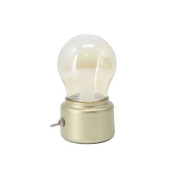 Imagem de Luminária Lâmpada Decorativa Recarregável Via Usb Dourado