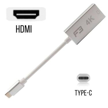 Imagem de Cabo Adaptador Usb C 3 1 Type C Para Hdmi 4k Jc Tyc Hm F3