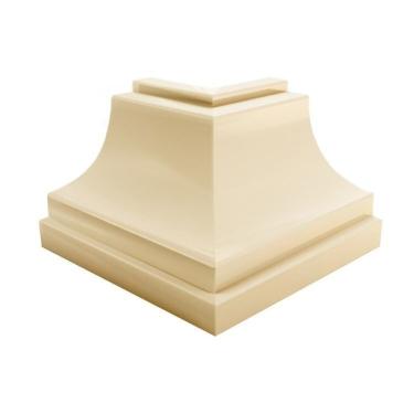 Imagem de Kit 5 Caixas Com 60 Unidades Canto Externo Polifort 8mm X 40mm Nogueira