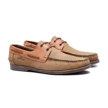 Imagem de Deckshoes Masculino Lace Amendoa &amp; Papaya - 44 Ao 48 - Samello-Masculino
