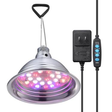 Imagem de ROBLUX Luz De Cultivo Led - Novos 144 Chips Solar Espectro Total Para Plantas Interior, Hidroponia, Vegetais, Flores E Florescimento, Luzes Com Grampo Temporizador 6/10/12 Horas, Regulável Em 4 Níve