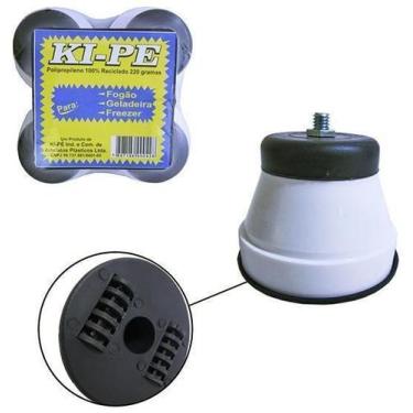 Imagem de Pe De Plastico Redondo Para Fogao / Geladeira Branco 4 Pecas - Icap