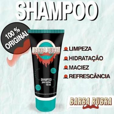 Imagem de Shampoo Para Barba Uso Diário Barba Rubra Fortalecedor De Barba 100ml