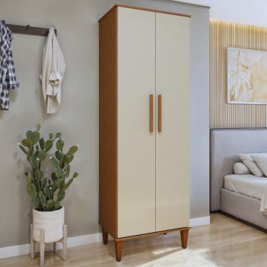 Imagem de Multiuso 2 Portas 5 Prateleiras Aurora Marrom/Off White
