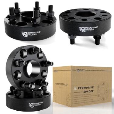 Imagem de PROMOTIVE SPACERS Espaçadores de roda centralizados de 38 mm com borda para expedição, Ford F150 1997-1999, espaçadores de roda forjados 5x135 com design de resfriamento ativo, furo central M12x1,75