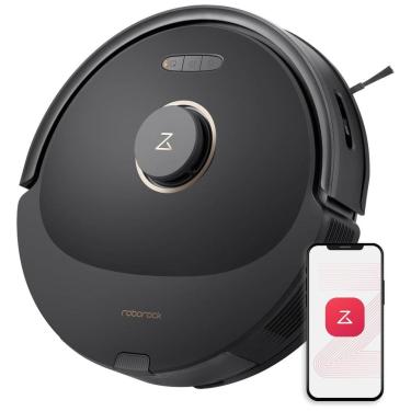Imagem de Aspirador Robô e Esfregão  Roborock Q8 Max, com Escova Dupla DuoRoller, Sucção Forte de 5500Pa, Navegação Lidar, Evita Obstáculos,