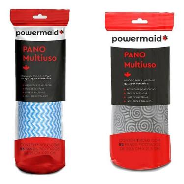 Imagem de 2 Rolos Pano Multiuso Lava, Seca E Tira Po Powermaid Camesa