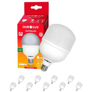 Imagem de 9 Lâmpadas Led de Alta Potência 20w Bivolt E27 Cor da Luz 6500k Branco