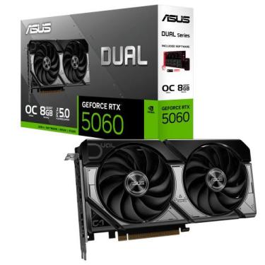 Imagem de Placa de Vídeo ASUS RTX 5060 Dual 8GB GDDR7 128 Bits 2x OC - NVIDIA, 8
