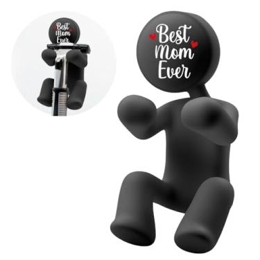 Imagem de AGMDESIGN Best Mom Ever Suporte de lâmina de silicone para chuveiro, organizador de barbeador fofo, suporte de barbeador decorativo para banheiro, presente de aniversário e Natal para mãe, filho