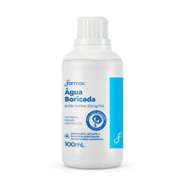 Imagem de Água Boricada Farmax com 100ml com Gotejador