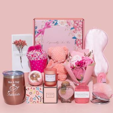Imagem de para mulheres, ideias exclusivas de cesta de presentes, conjunto de presentes de amizade, caixa de de natal para melhor amiga mãe sua irmã esposa