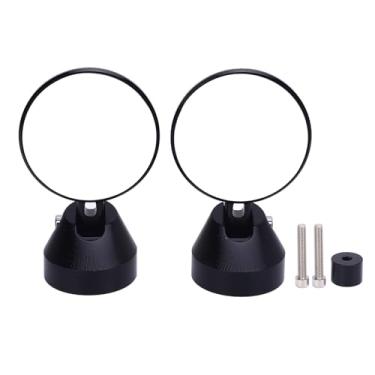 Imagem de aqxreight Motocicleta Minça Minzenos Espelhos Endura CNC Redonda de Vidro Redondo Retrocínio Espelho Retrocínio Substituição Para Sprint 50 150 Prima 50 150 2013-2024 (BLACK)