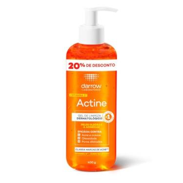 Imagem de Gel de Limpeza Facial Darrow Actine Peles Oleosas a Acneicas 400g Promo