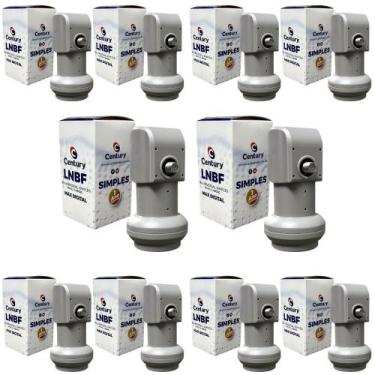 Imagem de Kit 10 Lnbf Lnb Ku Simples Universal A Max Digital Century