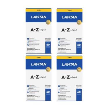 Imagem de Kit 4 Suplemento Lavitan A-Z Original 60 Comprimidos - Cimed
